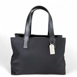 Vintage COACH Mercer Black Nylon and Leather Handbag Purse | Style E9K-7400